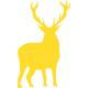 Autocollant Cerf animal stickers adhesif foret