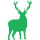 Autocollant Cerf animal stickers adhesif foret