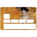Autocollant Adele Bloch-Bauer I’ by Gustav Klimt numéro 5 carte bleue carte bancaire CB adhésif sticker logo 5