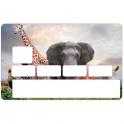 Autocollant Animal number 3 credit card credit card CB adhesive sticker logo 3