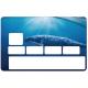 Autocollant Baleine numéro 15 carte bleue carte bancaire CB adhésif sticker logo 15