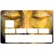 Autocollant Buddha numéro 19 carte bleue carte bancaire CB adhésif sticker logo 19