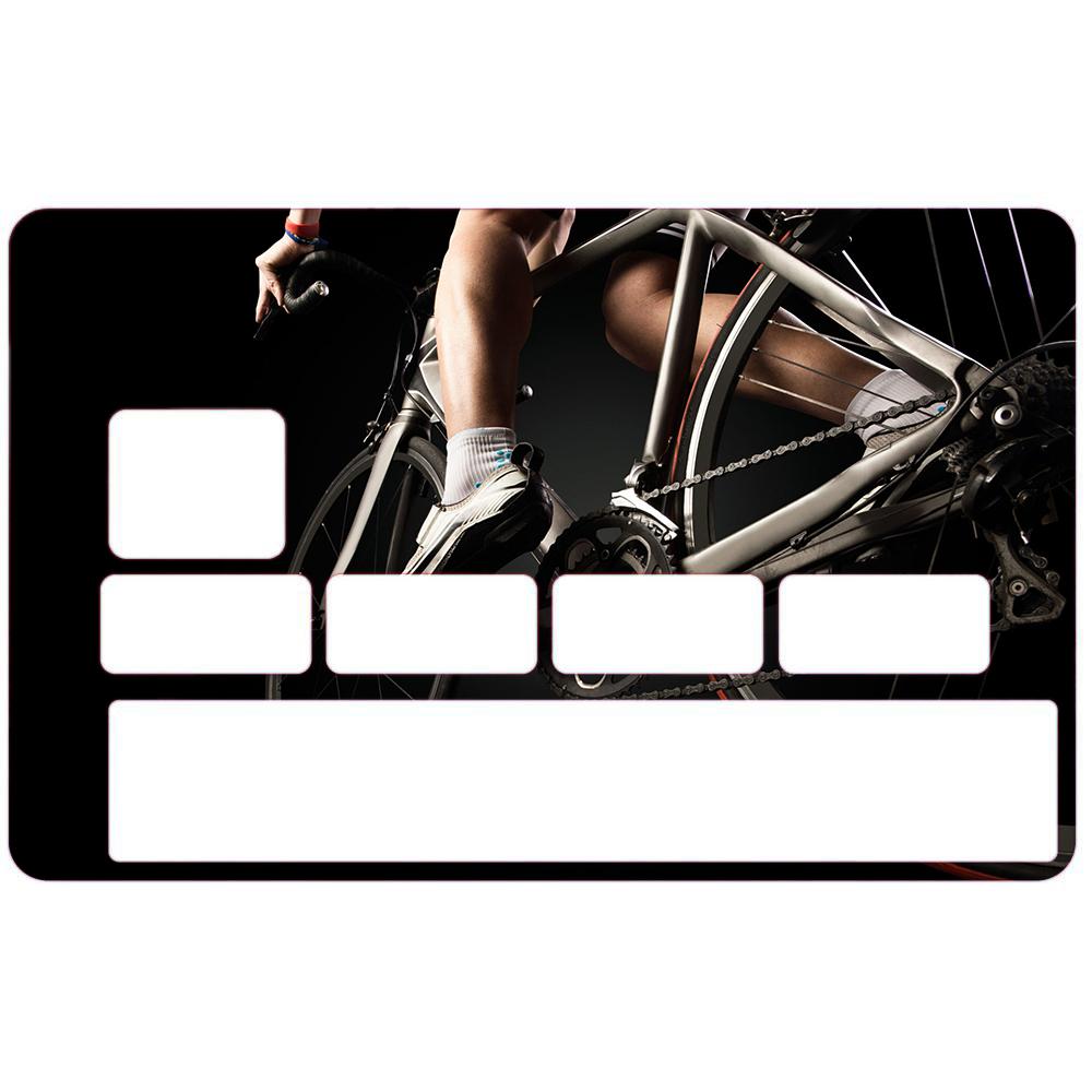 Autocollant Coureurs Cyclistes numéro 30 carte bleue carte bancaire CB adhésif sticker logo 30