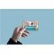 Autocollant Cygne numéro 34 carte bleue carte bancaire CB adhésif sticker logo 34