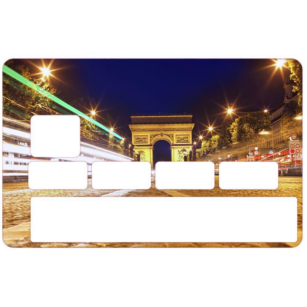 Autocollant Champs-Elysees numéro 36 carte bleue carte bancaire CB adhésif sticker logo 36