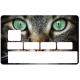 Autocollant Chatte2 numéro 38 carte bleue carte bancaire CB adhésif sticker logo 38