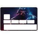 Autocollant Darth Vadernuméro 44 carte bleue carte bancaire CB adhésif sticker logo 44