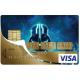 Autocollant Stranger Things numéro 1 carte bleue carte bancaire CB adhésif sticker