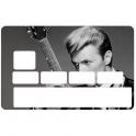Autocollant David Bowie numéro 49 carte bleue carte bancaire CB adhésif sticker logo 49