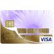 Autocollant Fleur mauve numéro 58 carte bleue carte bancaire CB adhésif sticker logo 58