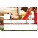Autocollant FootBall2 numéro 60 carte bleue carte bancaire CB adhésif sticker logo 60