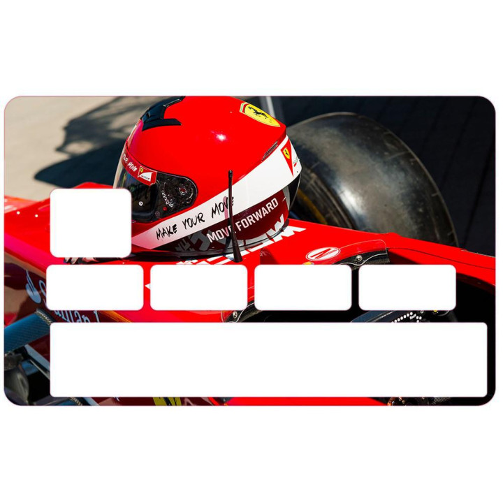 Autocollant Formule 1 numéro 61 carte bleue carte bancaire CB adhésif sticker logo 61