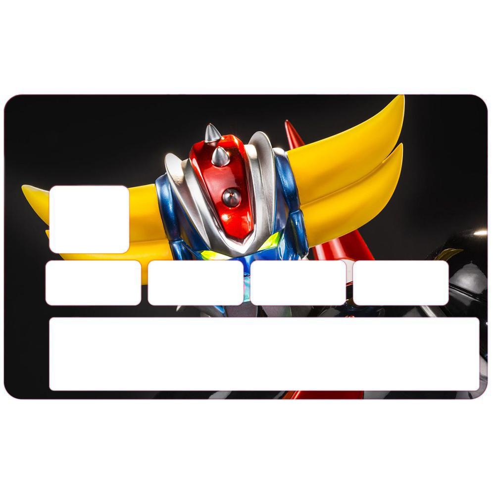 Autocollant Goldorak numéro 65 carte bleue carte bancaire CB adhésif sticker logo 65