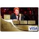 Autocollant Johnny Hallyday numéro 83 carte bleue carte bancaire CB adhésif sticker logo 83