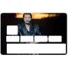 Autocollant Johnny Hallyday2 numéro 84 carte bleue carte bancaire CB adhésif sticker logo 84