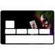 Autocollant Stranger Things numéro 1 carte bleue carte bancaire CB adhésif sticker