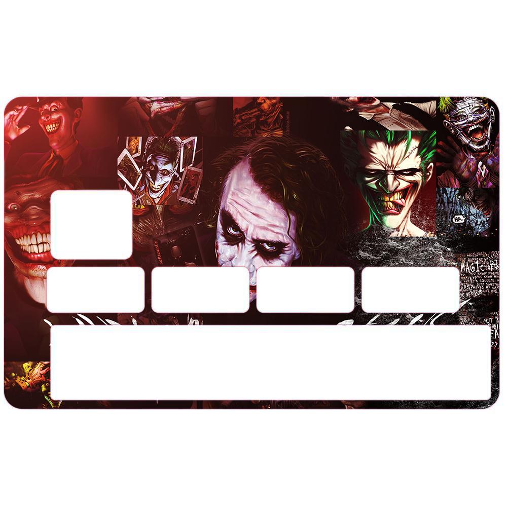 Autocollant Joker2 numéro 86 carte bleue carte bancaire CB adhésif sticker logo 86