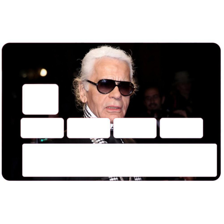 Autocollant Karl Lagerfeld numéro 87 carte bleue carte bancaire CB adhésif sticker logo 87
