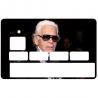 Autocollant Karl Lagerfeld numéro 87 carte bleue carte bancaire CB adhésif sticker logo 87