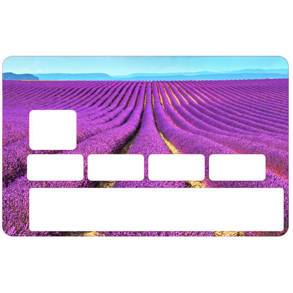 Autocollant Lavande numéro 91 carte bleue carte bancaire CB adhésif sticker logo 91