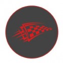 Autocollants damier caches moyeu pour jante auto stickers