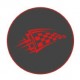 Autocollants damier caches moyeu pour jante auto stickers