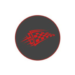 Autocollants damier caches moyeu pour jante auto stickers