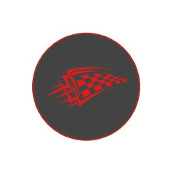 Autocollants damier caches moyeu pour jante auto stickers