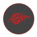 Autocollants damier caches moyeu pour jante auto stickers