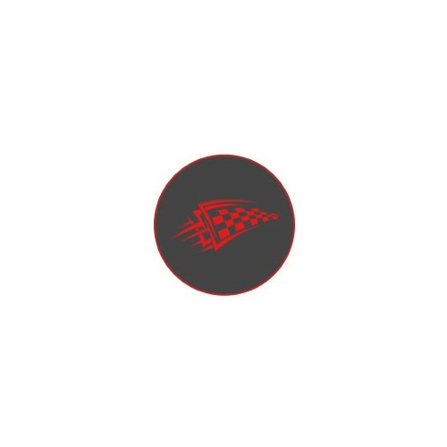 Autocollants damier caches moyeu pour jante auto stickers