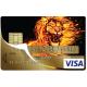 Autocollant Lion numéro 101 carte bleue carte bancaire CB adhésif sticker logo 101