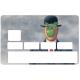 Autocollant Magritte numéro 104 carte bleue carte bancaire CB adhésif sticker logo 104