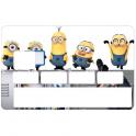 Autocollant Minions2 numéro 109 carte bleue carte bancaire CB adhésif sticker logo 109