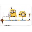 Autocollant Minions3 numéro 110 carte bleue carte bancaire CB adhésif sticker logo 110