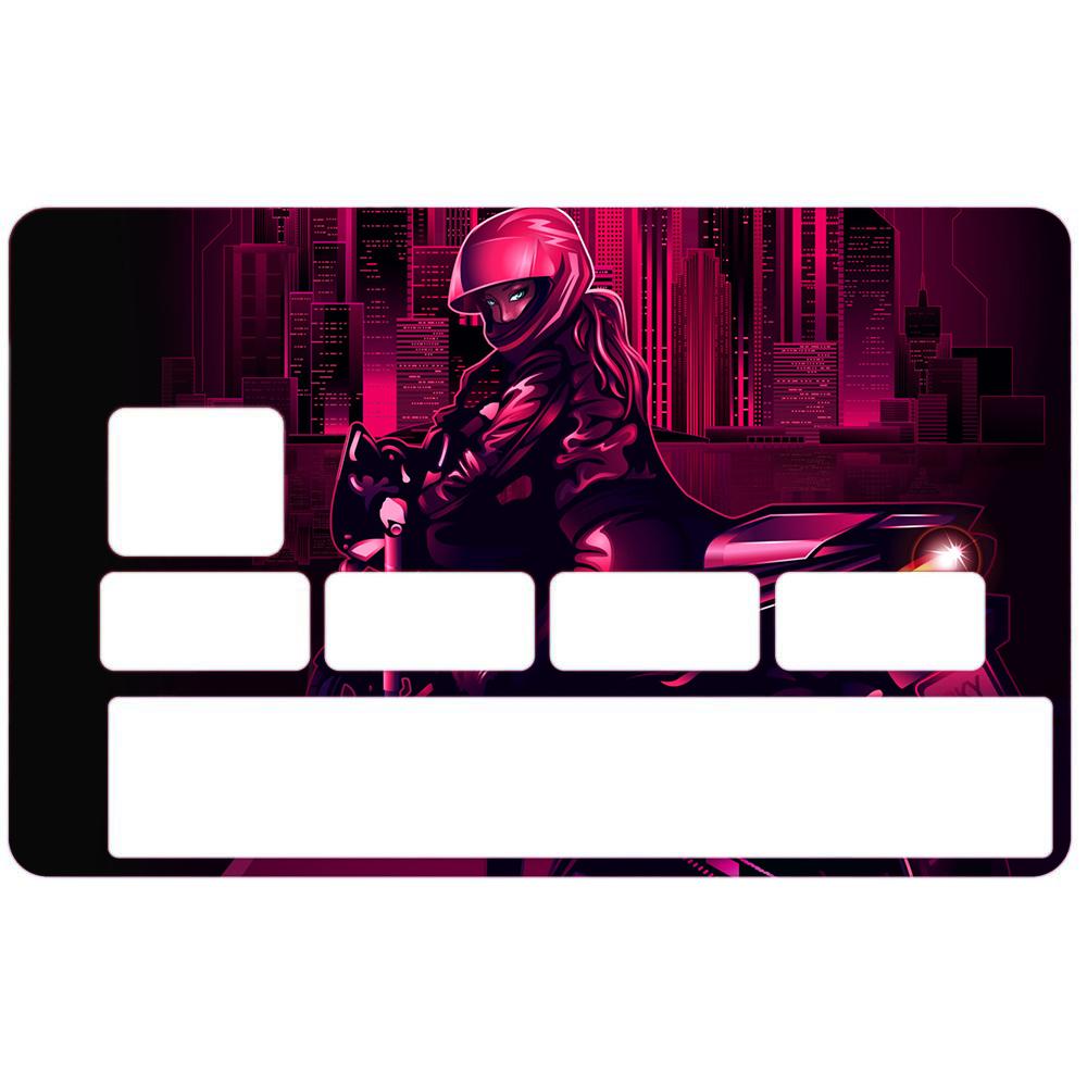 Autocollant Moto numéro 114 carte bleue carte bancaire CB adhésif sticker logo 114