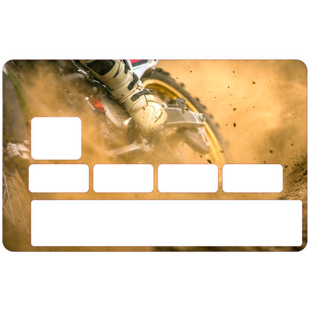 Autocollant Moto Cross numéro 115 carte bleue carte bancaire CB adhésif sticker logo 115