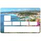 Autocollant Nice City numéro 117 carte bleue carte bancaire CB adhésif sticker logo 117