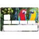 Autocollant Perroquet numéro 122 carte bleue carte bancaire CB adhésif sticker logo 122