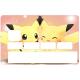 Autocollant Pikachu numéro 123 carte bleue carte bancaire CB adhésif sticker logo 123