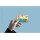 Autocollant Pikachu numéro 123 carte bleue carte bancaire CB adhésif sticker logo 123