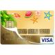 Autocollant Plage numéro 130 carte bleue carte bancaire CB adhésif sticker logo 130