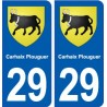 29 Carhaix-Plouguer blason autocollant plaque stickers ville