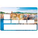 Autocollant Saint Tropez2 numéro 137 carte bleue carte bancaire CB adhésif sticker logo 137