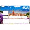 Autocollant Saint Tropez3 numéro 138 carte bleue carte bancaire CB adhésif sticker logo 138