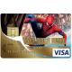 Autocollant Spider man numéro 140 carte bleue carte bancaire CB adhésif sticker logo 140