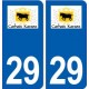 29 Carhaix-Plouguer logo autocollant plaque stickers ville