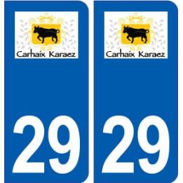 29 Carhaix-Plouguer logo autocollant plaque stickers ville
