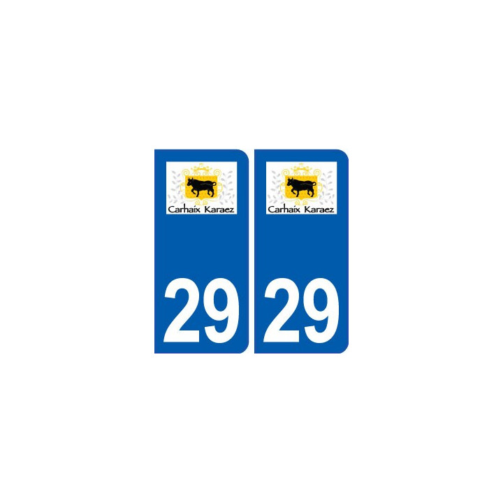29 Carhaix-Plouguer logo autocollant plaque stickers ville