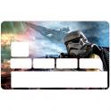 Autocollant Stormtroopers numéro 144 carte bleue carte bancaire CB adhésif sticker logo 144