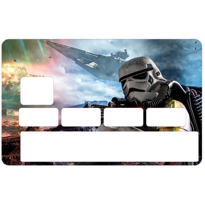 Autocollant Stormtroopers numéro 144 carte bleue carte bancaire CB adhésif sticker logo 144